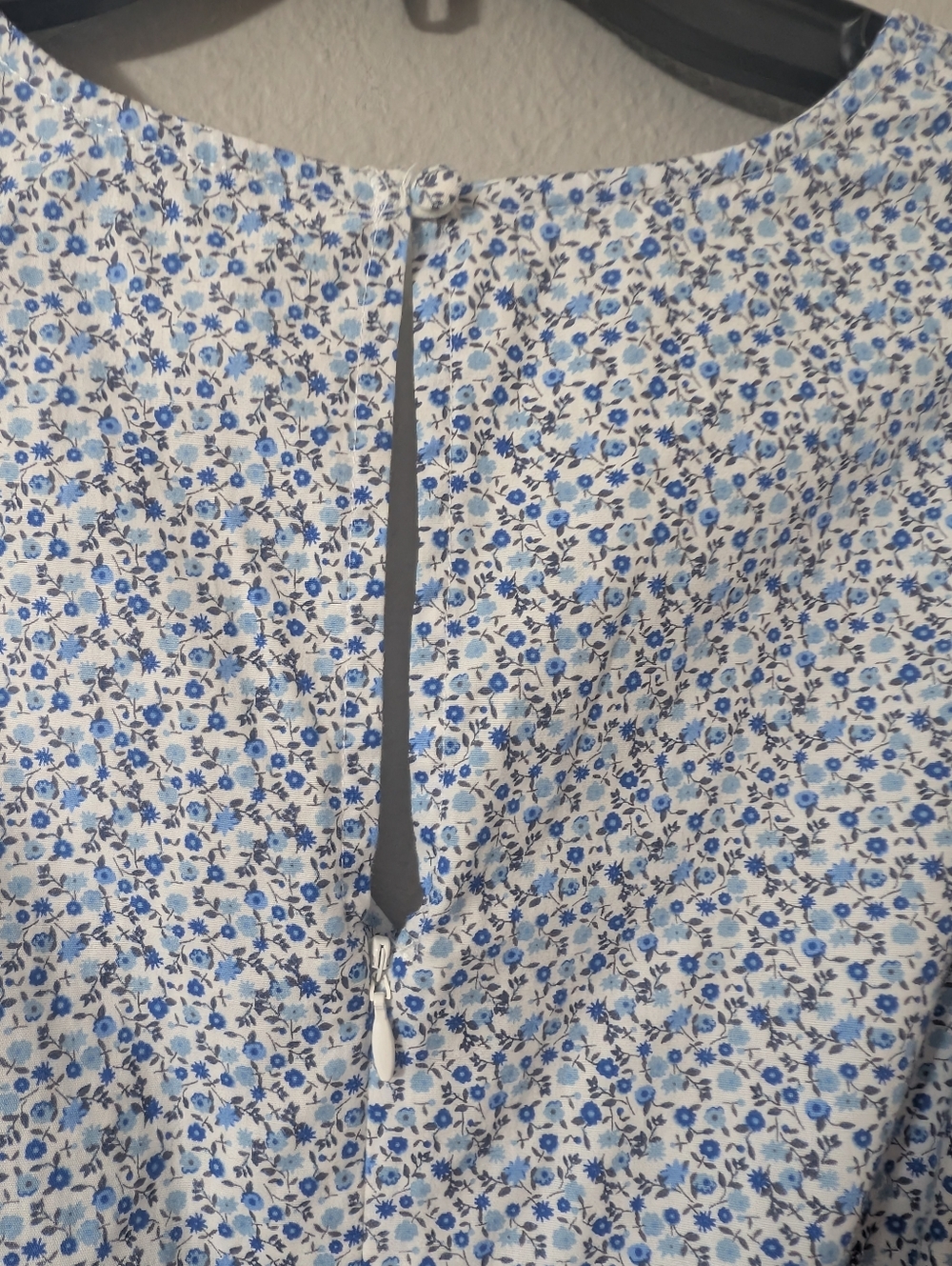 Lulu's Fresh As A Daisy Blue and White Floral Print Midi Dress - Picture 8 of 8